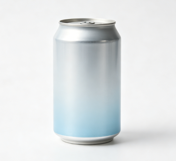 Minimalist Canned Natural Spring Water Beverage